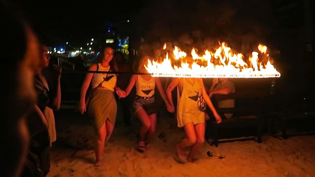 PARTYING IN CAMBODIA - WILD KOH TOCH BEACH PARTY